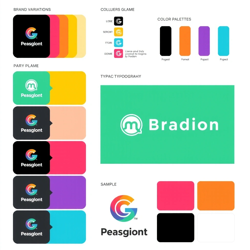 Brand identity design mockup